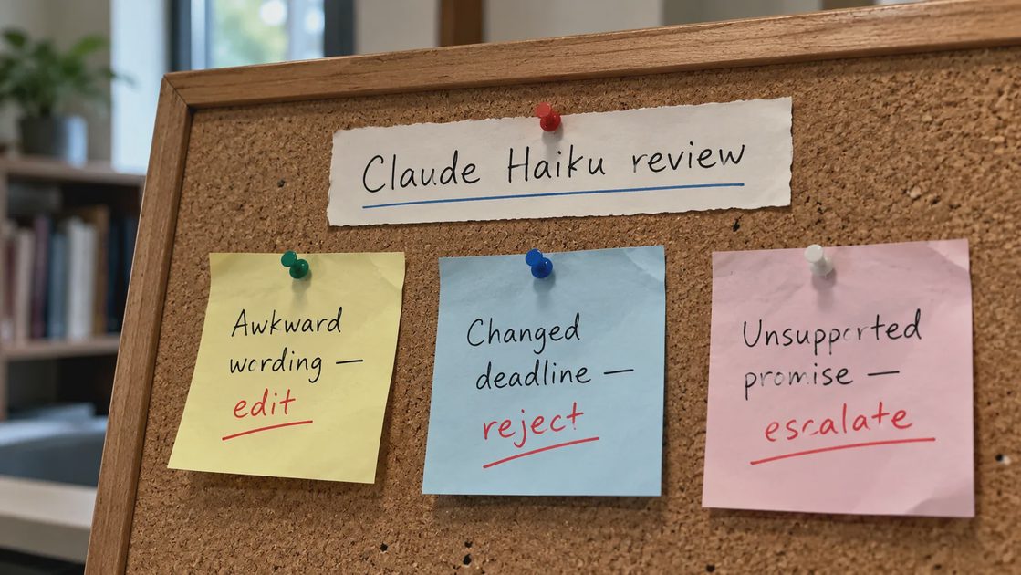 Fast, Cheap, and Good Enough? A Realistic Haiku 5.5 Evaluation Framework