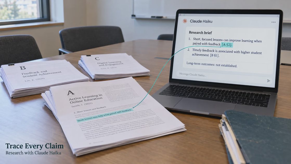 How to Build a Source-Based Research Brief Without Trusting Every Sentence